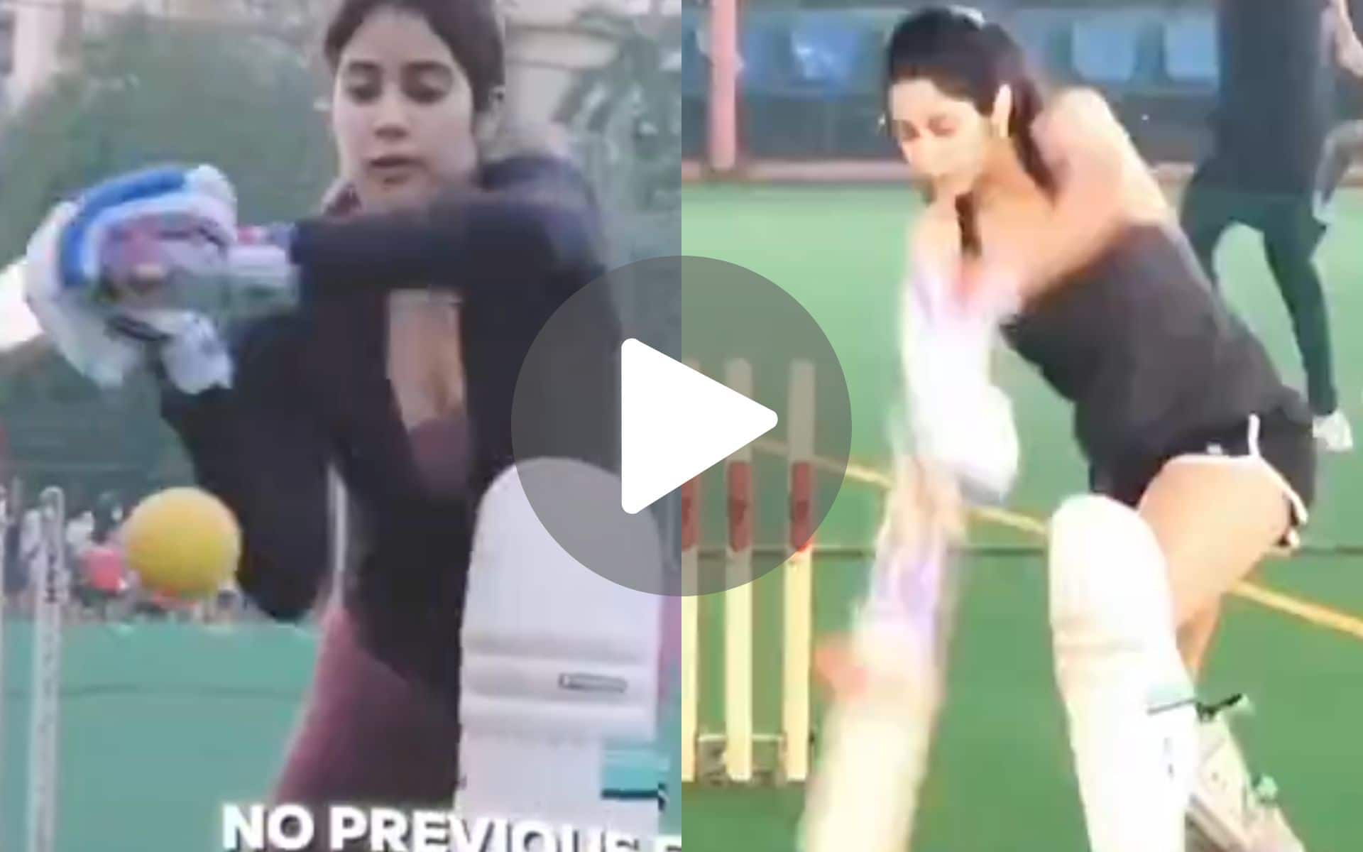 [Watch] From Noob To Classy Batter: Janhvi Kapoor's Transformation For Mr & Mrs Mahi